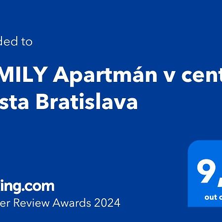 Family Apartman V Centre Mesta Bratislava Apartman Kültér fotó
